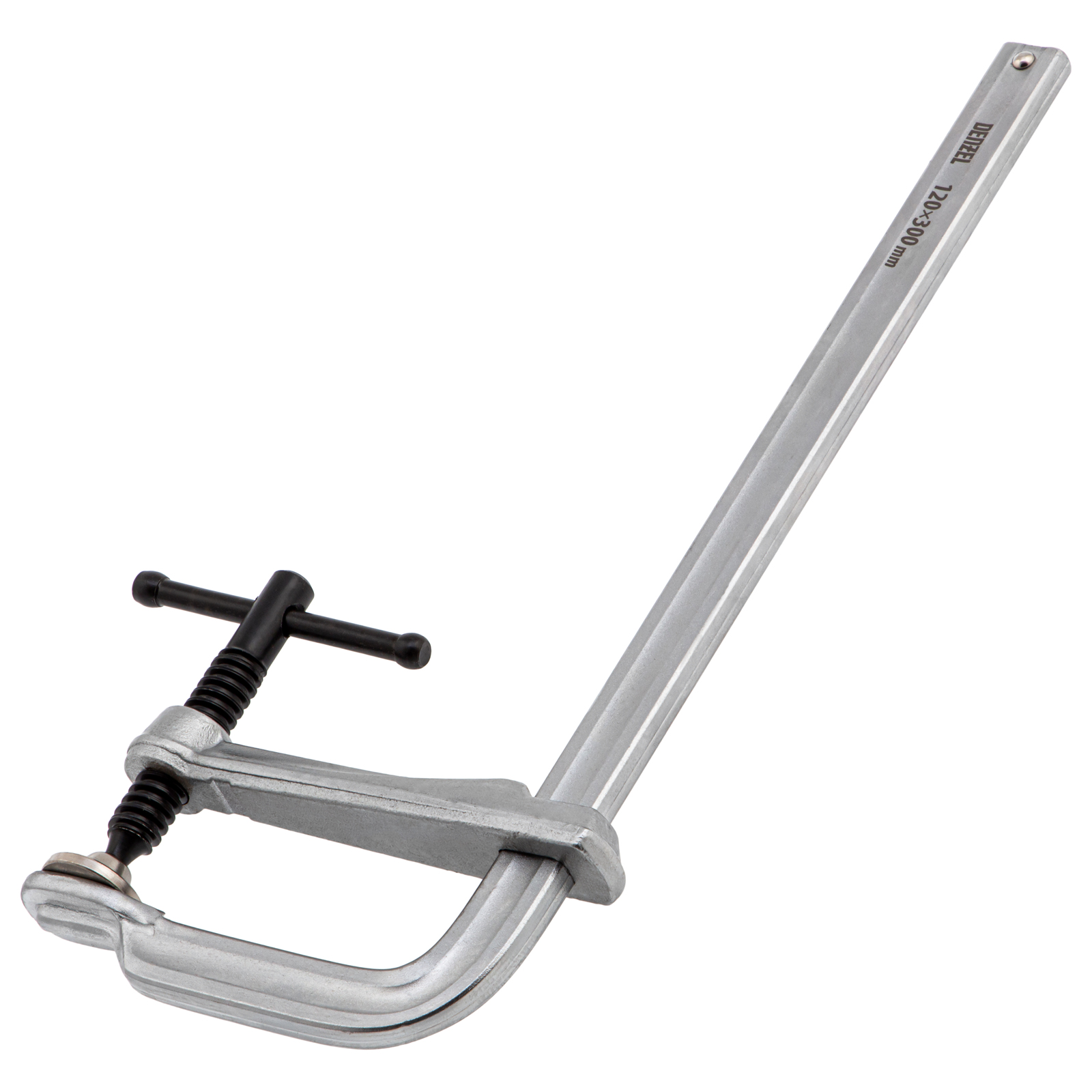 Струбцина F-образная, 120x300мм, кованая Denzel (20477)