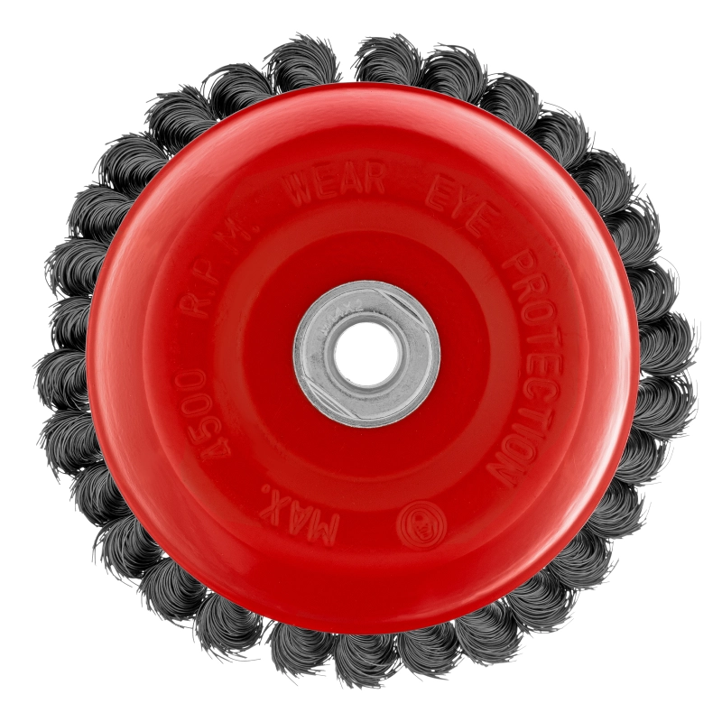 Щетка для УШМ, 150 мм, М14, "чашка", крученая проволока 0.35 мм Matrix (74618)