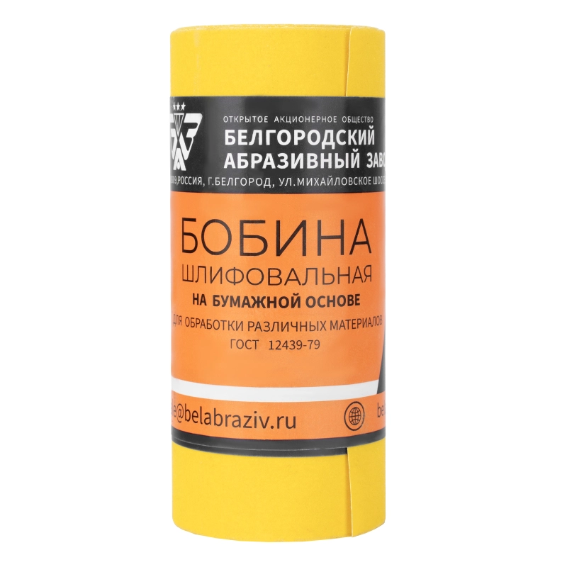 Шкурка на бумажной основе, LP41C, зернистость Р 240, мини-рулон 115 мм х 5 м, "БАЗ" (75634)