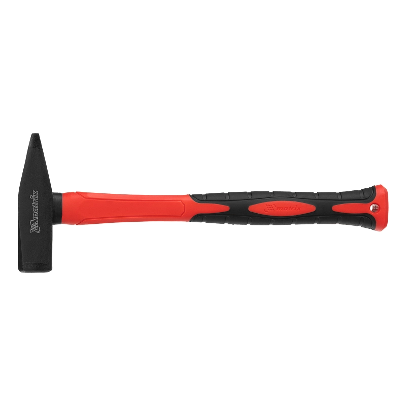 Молоток слесарный optimal, 600 г, фибергласовая обрезиненная рукоятка, квадратный боек Matrix (10370)