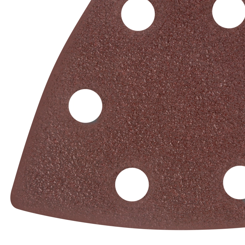 Треугольник абразивный на ворсовой подложке под "липучку", перфорированный, P 60, 93 мм, 5 шт Matrix (73858)