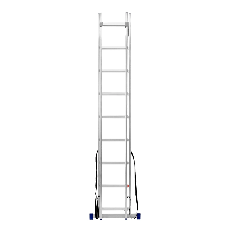 Лестница, 2 х 9 ступеней, алюминиевая, двухсекционная, Сибртех (97909)
