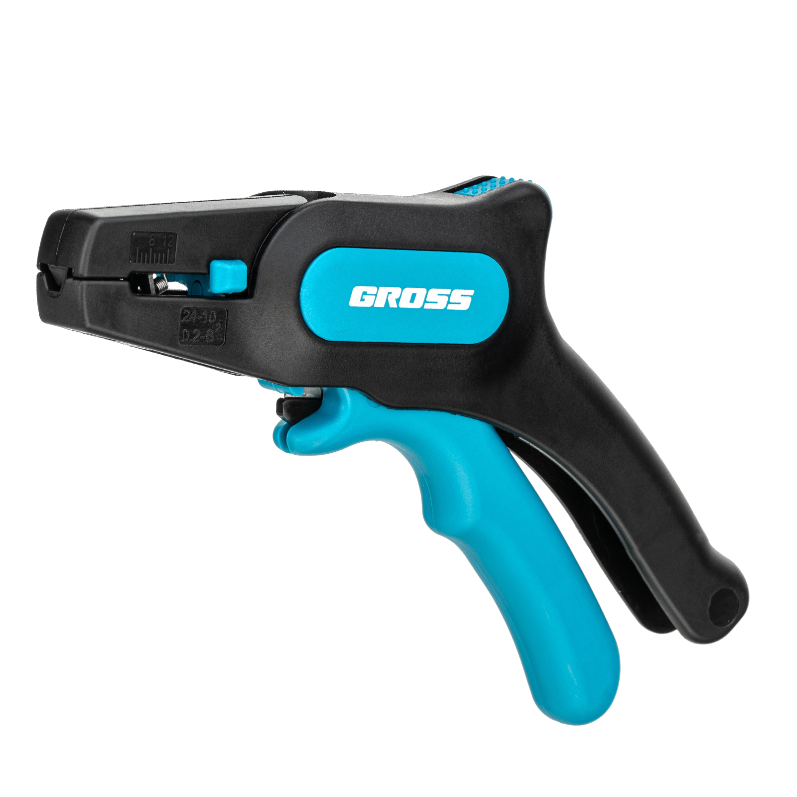 Щипцы для зачистки электропроводов 0.2-6 мм2 (10-24 AWG) лезвие: нержавеющая сталь Gross (17722)