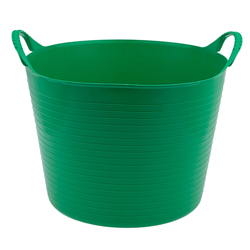 Ведро гибкое сверхпрочное, 40 л, зеленое, Сибртех (67506)