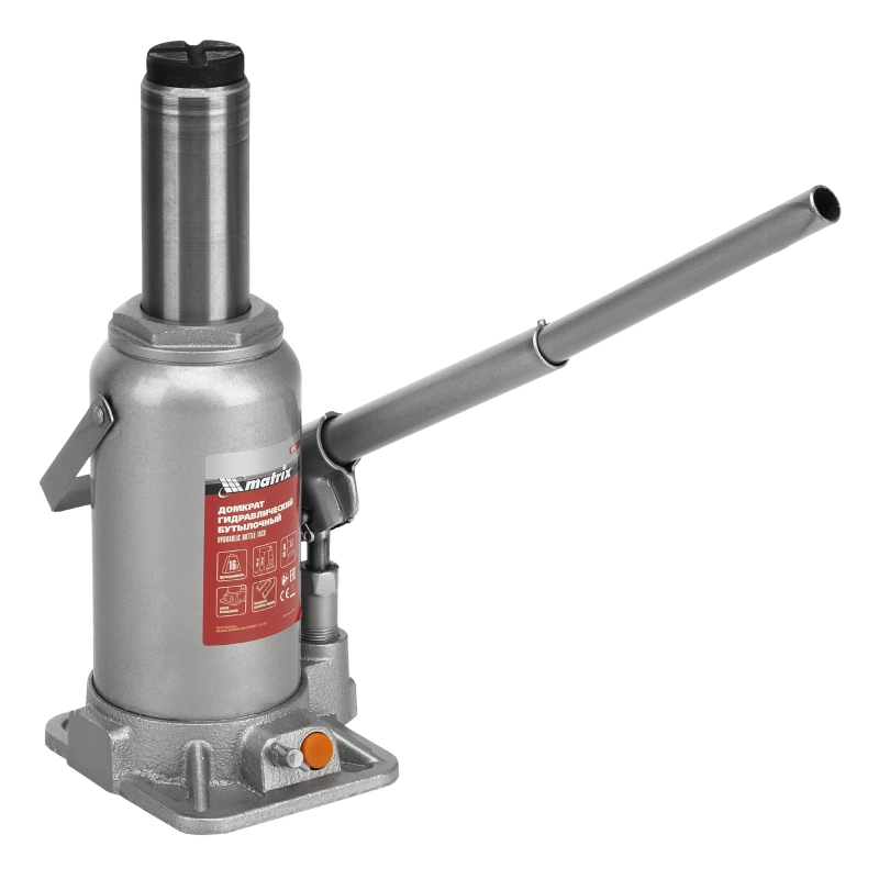 Домкрат гидравлический бутылочный, 16 т, h подъема 230-460 мм Matrix (50769)