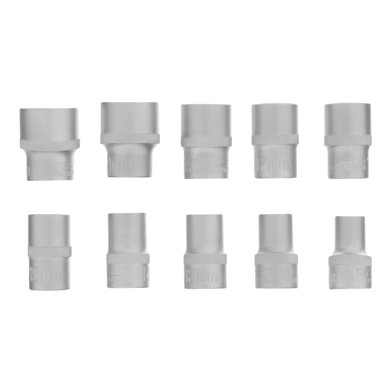 Набор универсальных торцевых головок, 1/2, SpLine, CrV, 10 шт, 10-22 мм Stels (13641)