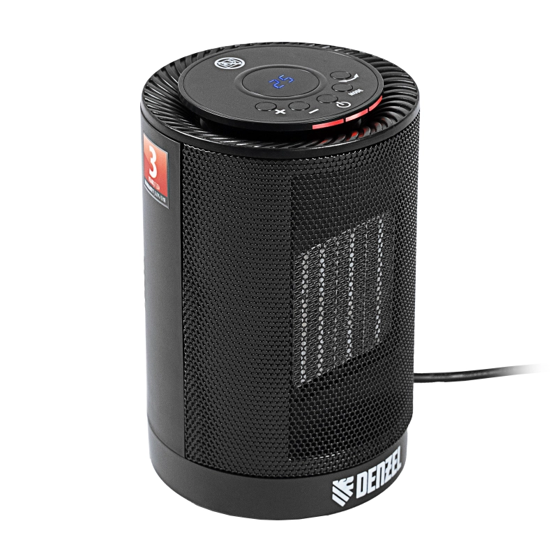 Тепловентилятор электрический керамический DTFC-1200, 3 режима, вентилятор, нагрев 600/1200 Вт Denzel (96418)