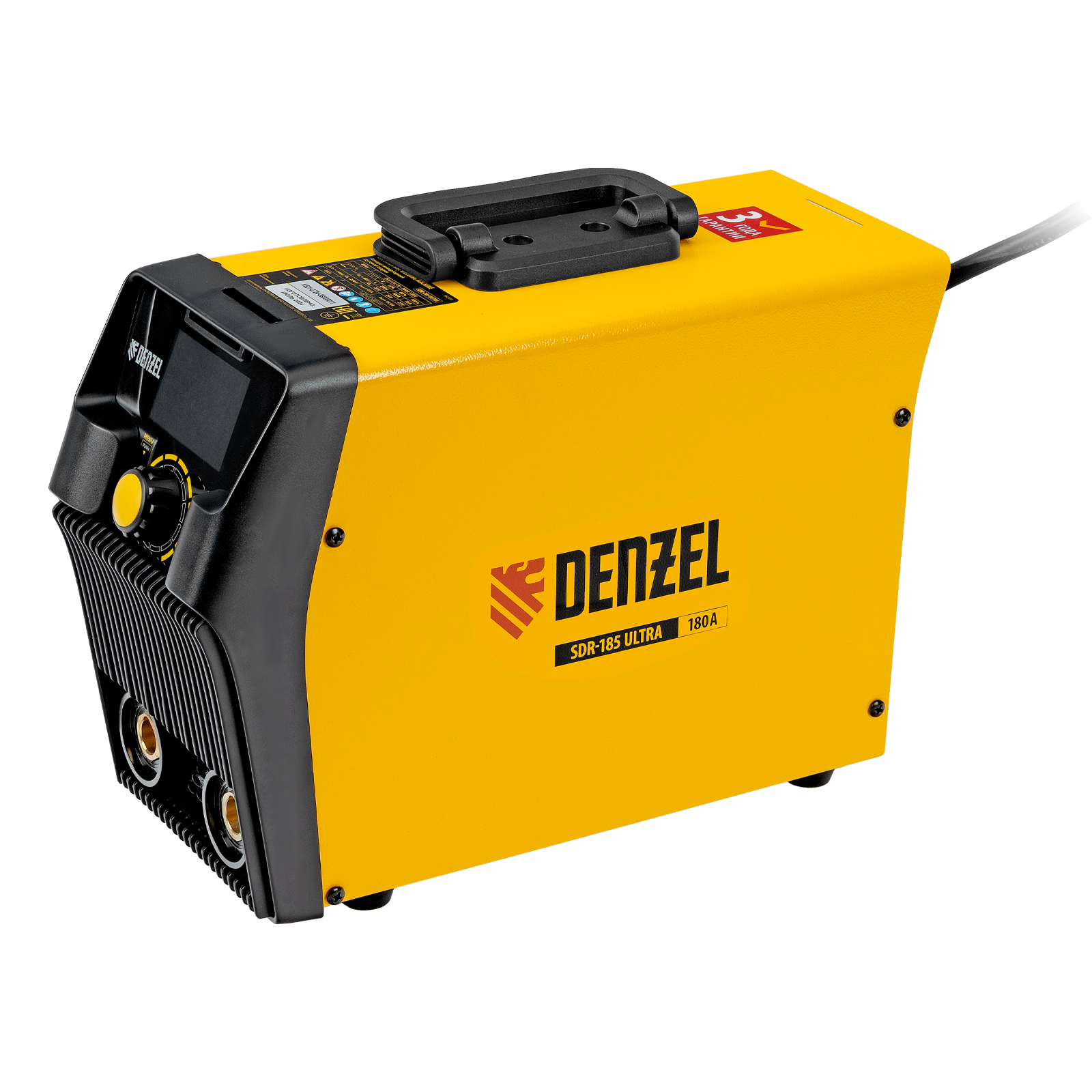 Аппарат инвертор. дуговой сварки SDR-185 Ultra, 180 А, ПВ 60% Denzel (94359)