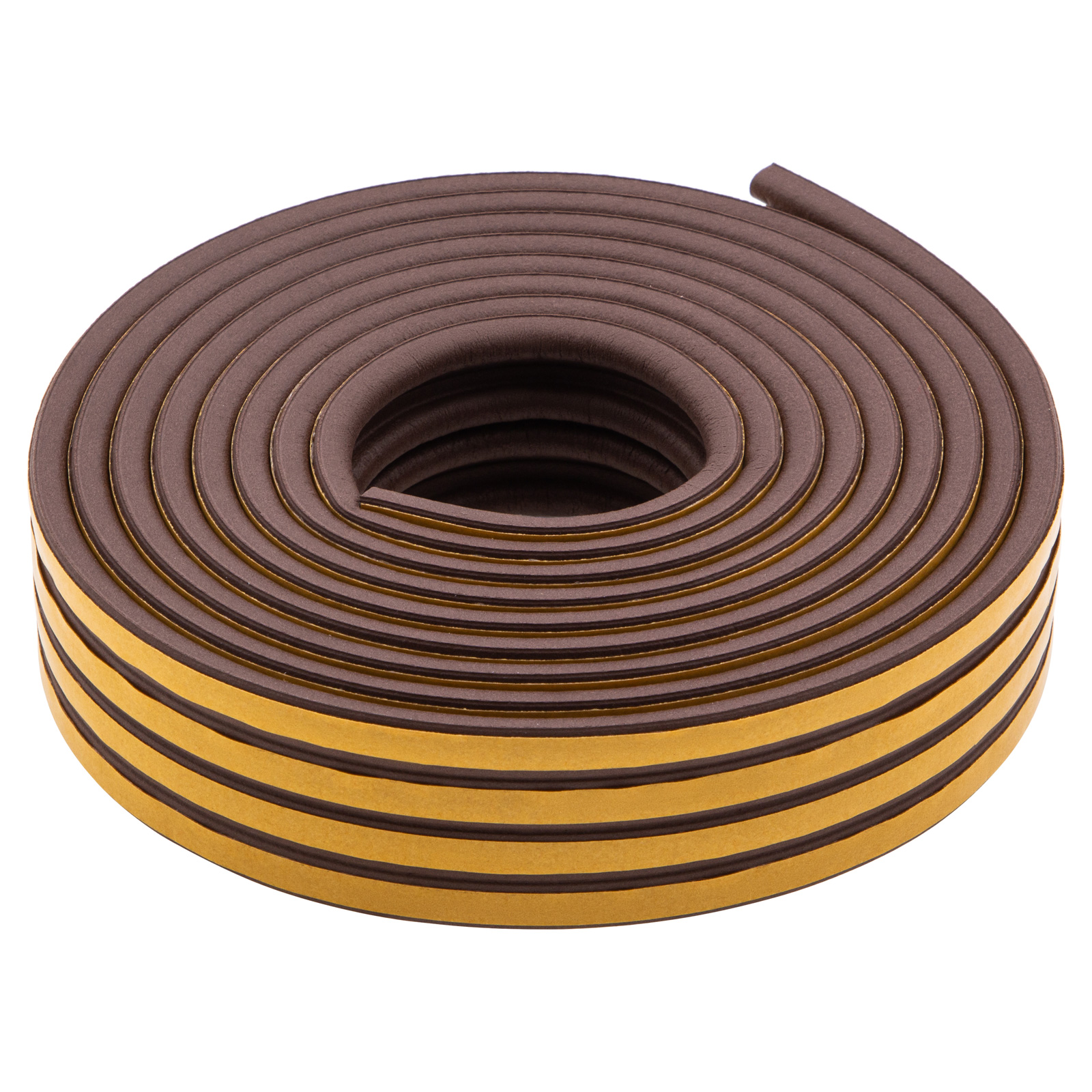 Уплотнитель резиновый, 12 м, профиль "P", коричневый Сибртех (88908)