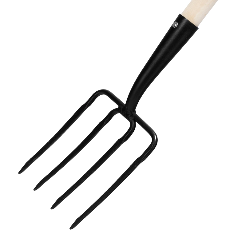 Вилы 4 - х рогие, огородные, 175х220х1320 мм, кованые, деревянный черенок, Арти, (63803)