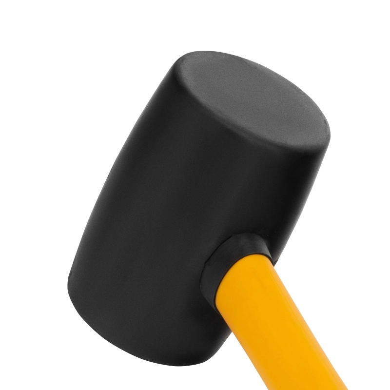 Киянка резиновая, 16 oz, черная резина, фибергласовая рукоятка Denzel (7711185)