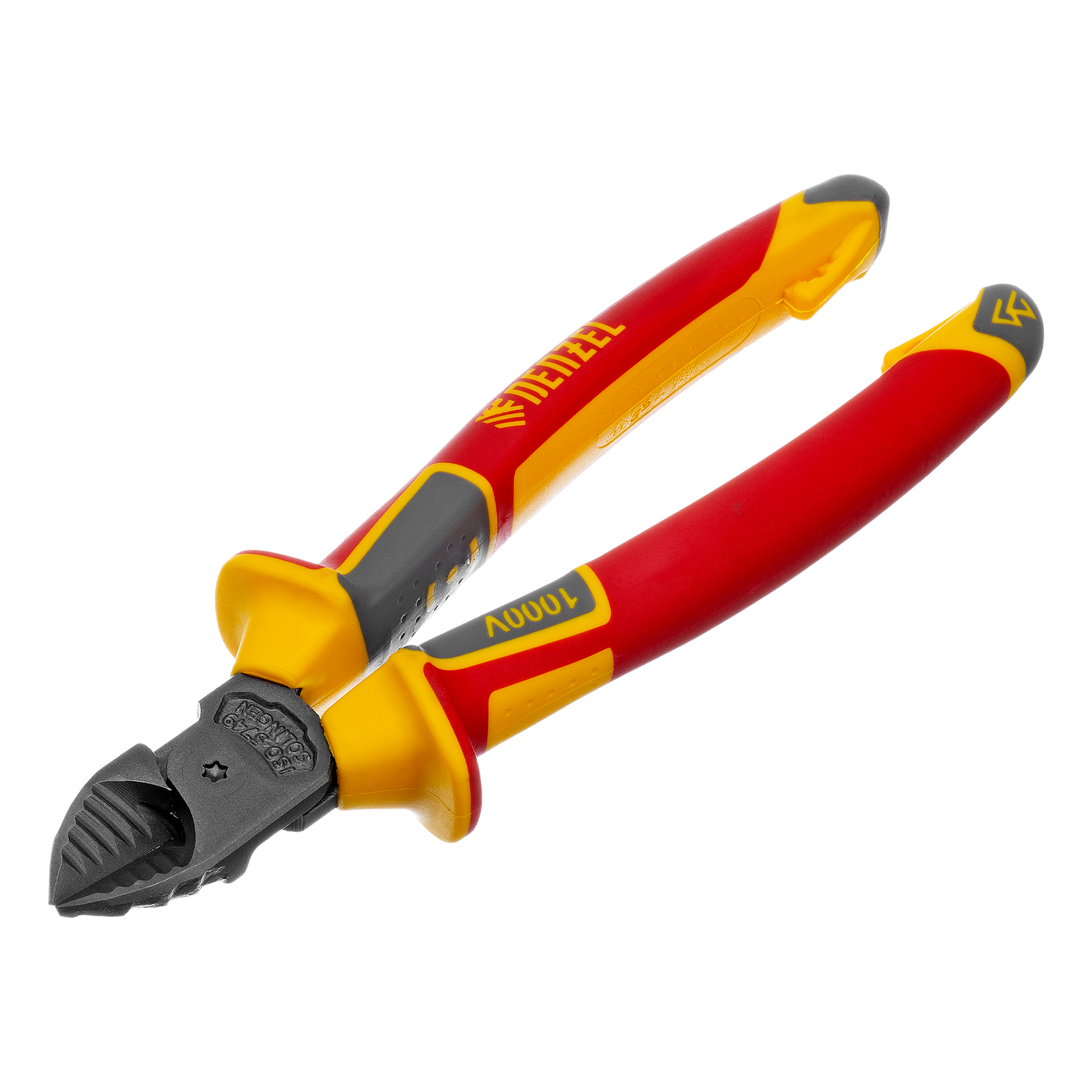 Бокорезы, диэлектрические рукоятки, до 1000 В, трехкомпонентные рукоятки, 180 мм Denzel (17789)