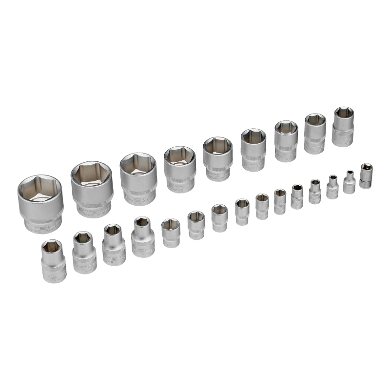 Набор инструментов, 1/2", 1/4", CrV, пластиковый кейс 76 предметов Stels (14104)