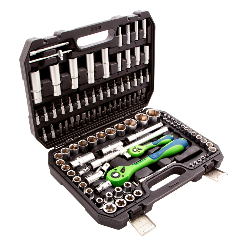 Набор инструментов 108 предметов, CrV, 1/2", 1/4" Сибртех (13511)