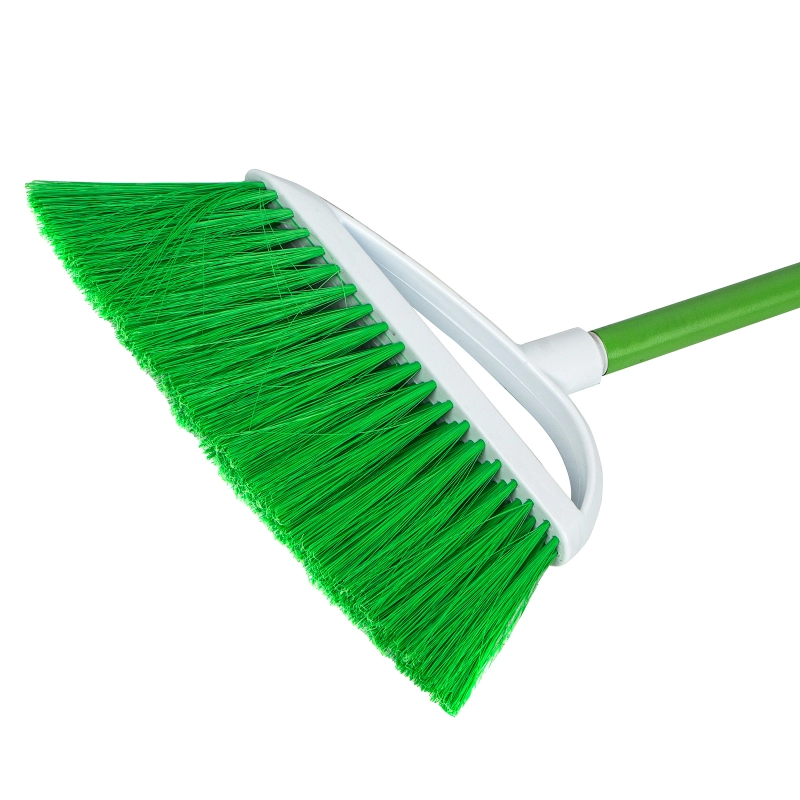 Щетка пластмасс. для подметания пола, премиум, 23 см, c черенком, 120 см, салатовая щетина, Home Palisad (935605)