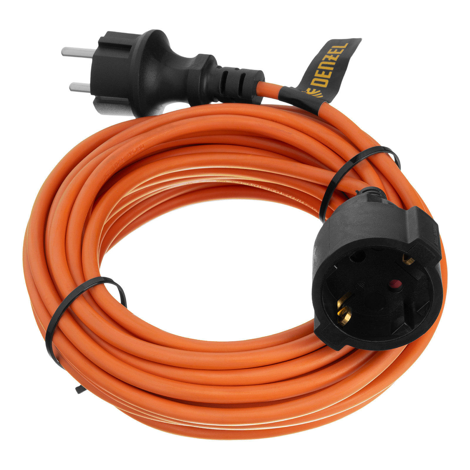 Удлинитель-шнур силовой Garden Series, ПВС, 10м, 1 розетка, 3 x 1 мм, Denzel (37405)