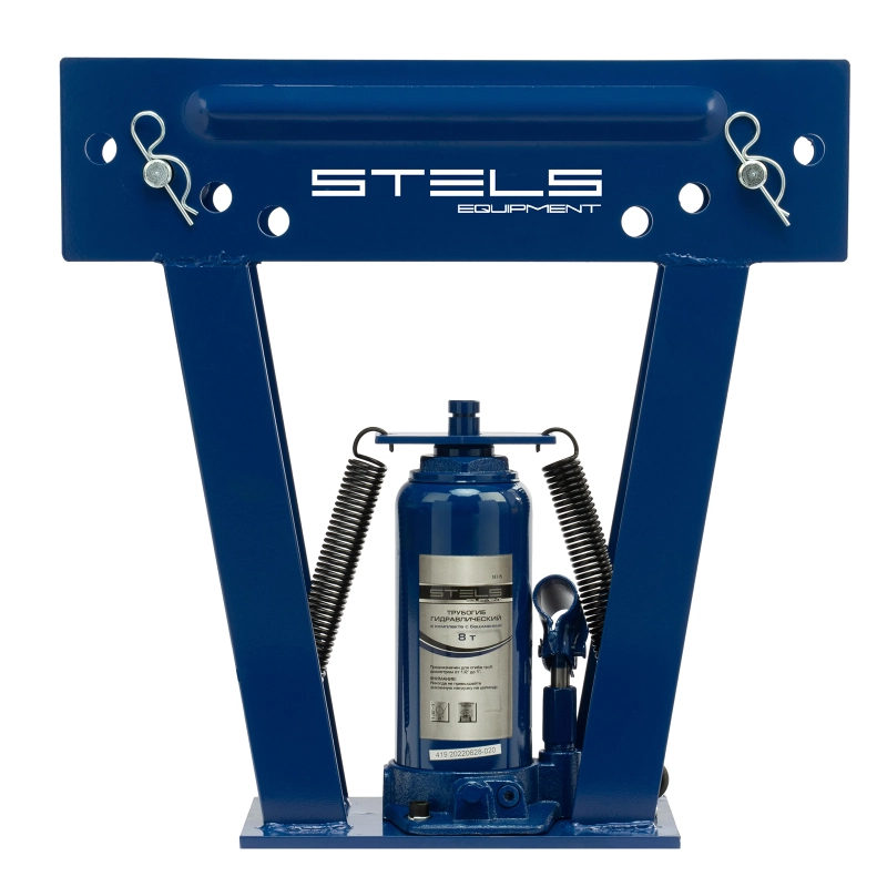 Трубогиб гидравлический, 8 т, в комплекте с башмаками 1/2-1, пластиковый кейс, Stels (18115)