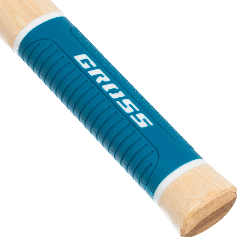 Молоток-гвоздодер, 450 г, угол 75, магнит, обрезиненная рукоятка American hickory GROSS (10418)