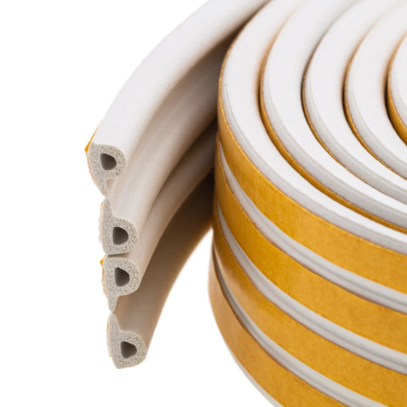 Уплотнитель резиновый, 12 м, профиль "P", белый Сибртех (88907)