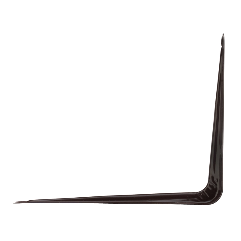 Кронштейн угловой с ребром, 125 х 150 мм, коричневый Сибртех (94023)