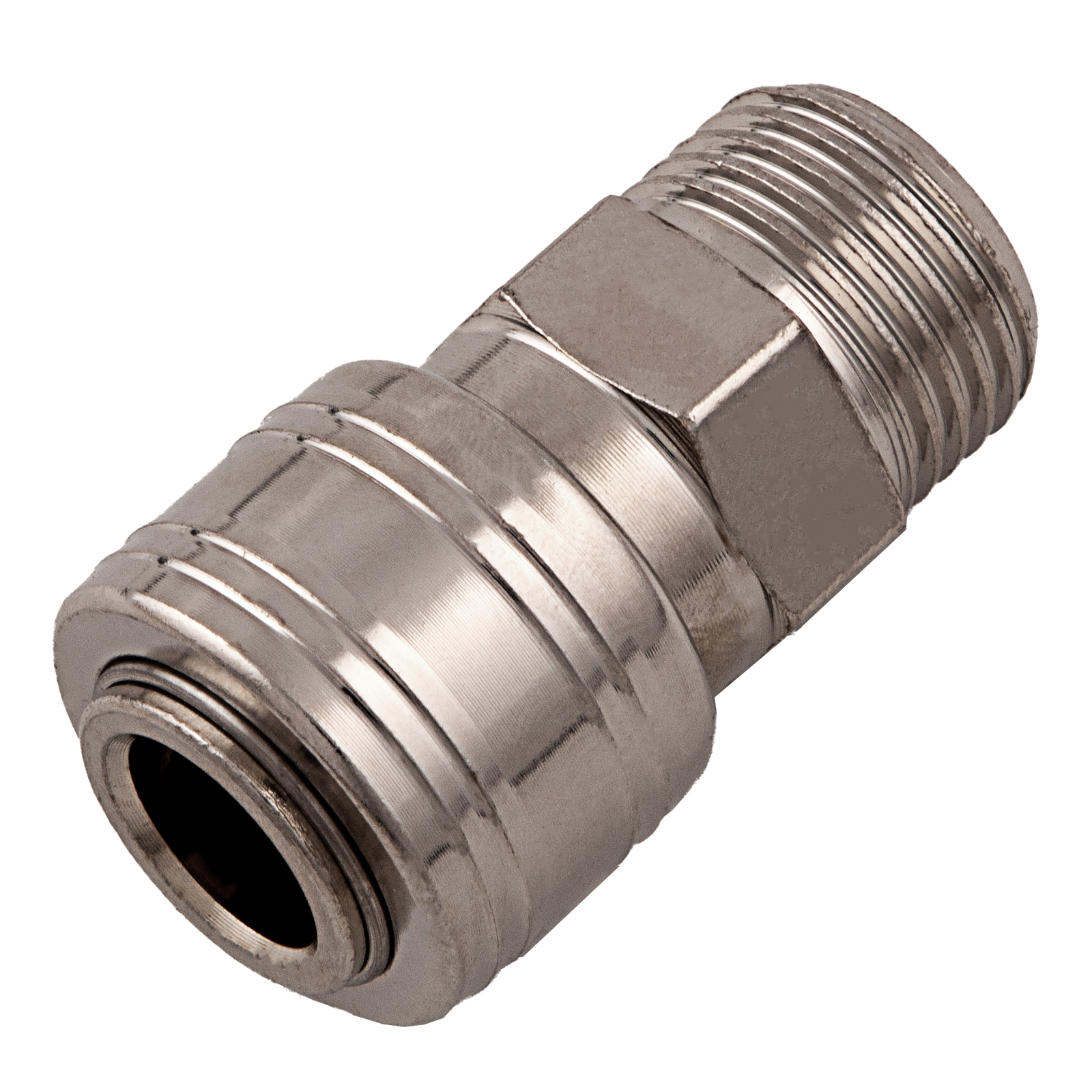 Муфта универсальная быстросъемная ("мама") внешняя резьба 1/2, 1 шт, Stels (57065)