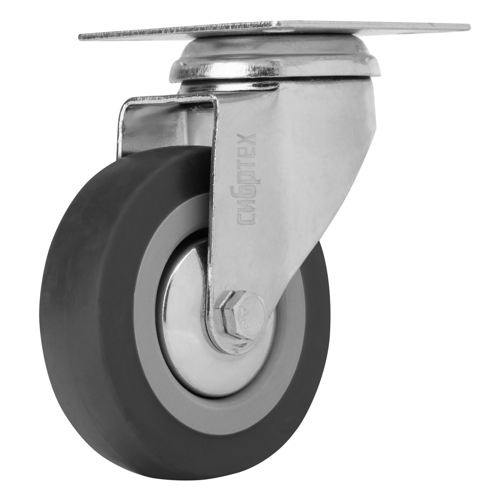 Колесо поворотное D 75 мм, крепление  платформенное Сибртех (68714)