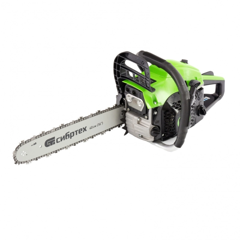 Пила цепная бензиновая ПЦБ-4540, шина 40 см, 45 см3, 2.9 л.с, шаг 0.325, паз 1.5 мм, 64 звена Сибртех (95202)