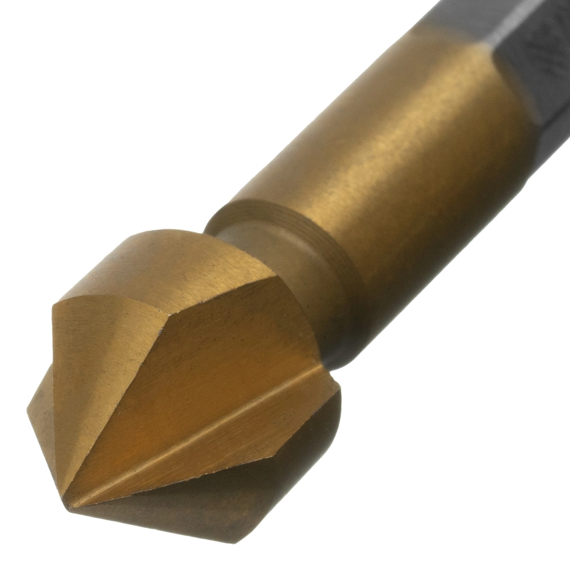Зенковка конусная под М5, HSS, по металлу, 6-гранный хвостовик Denzel (72305)