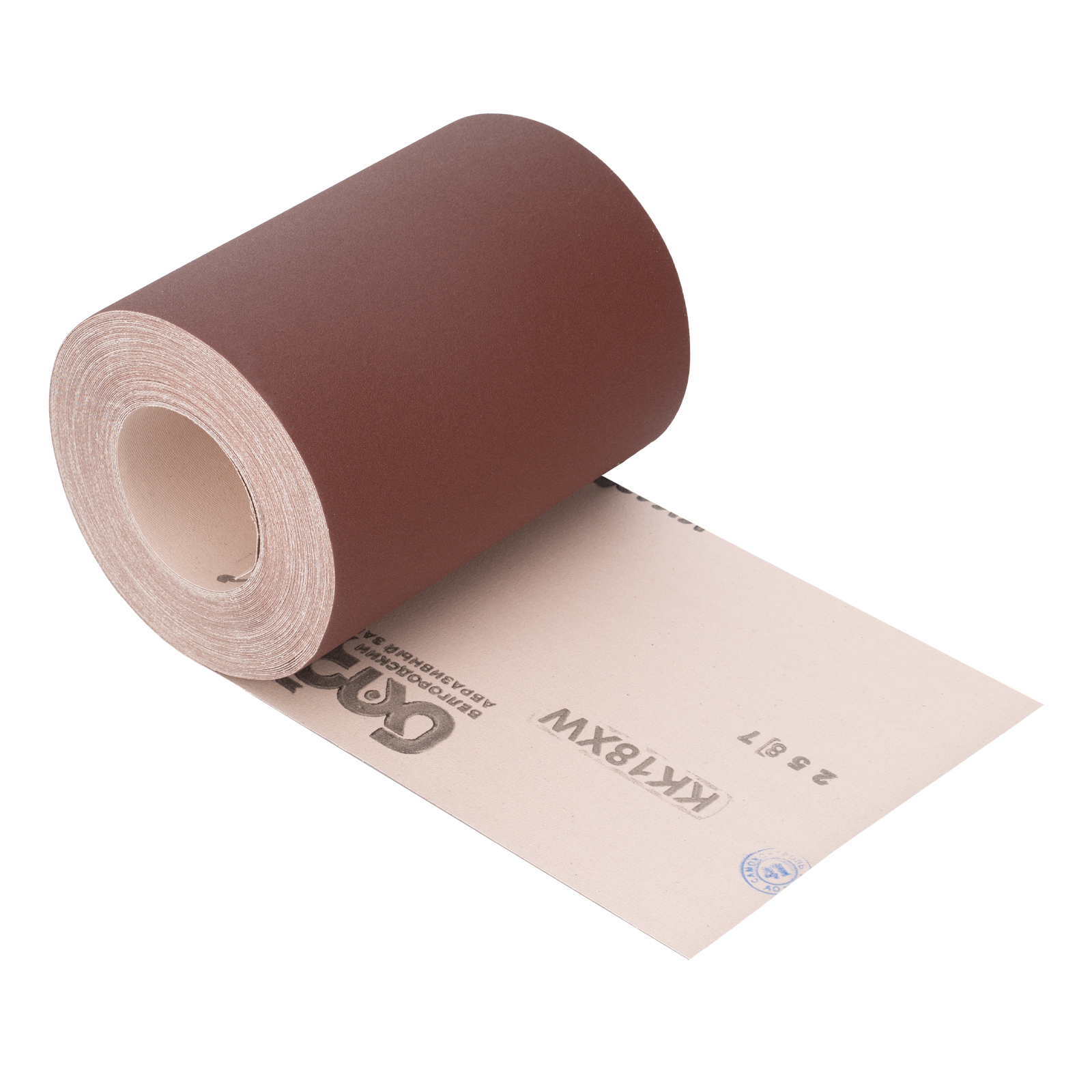 Шкурка на тканевой основе, KK18X W, зернистость 8Н(P 150) бобина 200 мм х 20 м, водостойкая, "БАЗ" (75259)