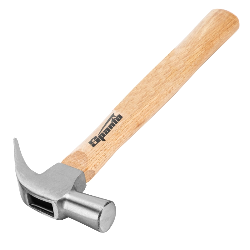 Молоток-гвоздодер, 560 г, боек 29 мм, деревянная рукоятка Sparta (104215)