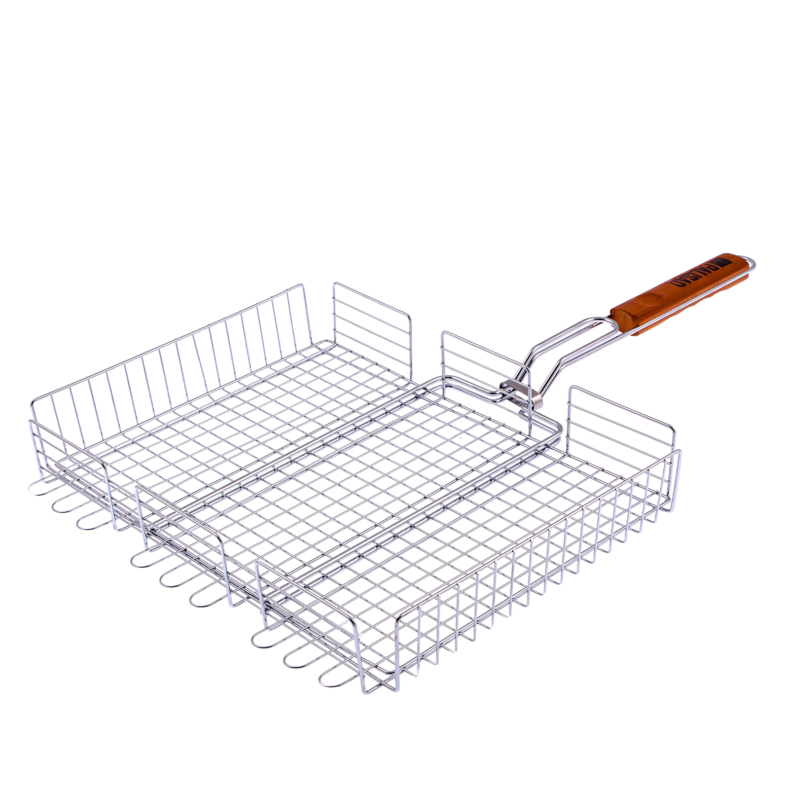 Решетка гриль 315 х 410 х 70 мм, объемная, хромированная Camping Palisad (69562)