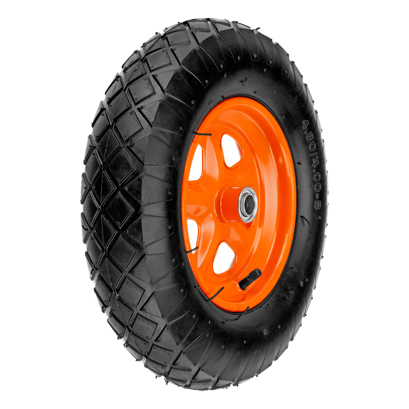 Колесо пневматическое «Звезда» 4.80/4.00-8 D380 мм, внутренний диаметр подшипника 20 мм, длина оси 80 мм Palisad (689575)