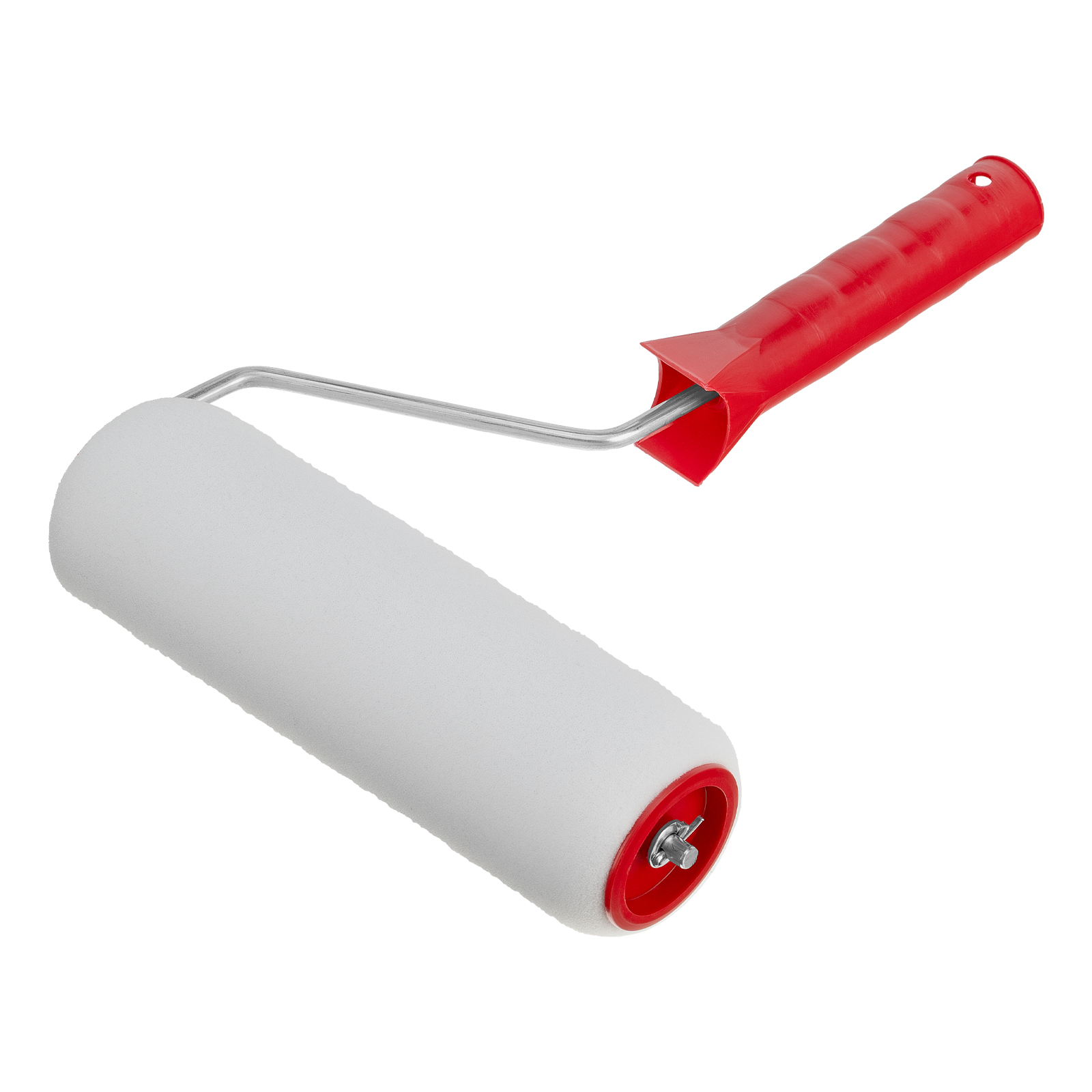 Валик "Поролон", в сборе, 200 мм, D 48 мм, D ручки 6 мм, крепление шплинтом Сибртех (80143)