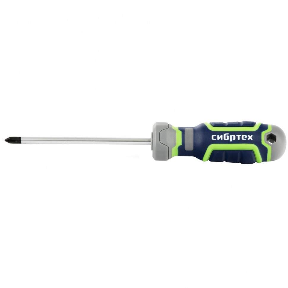 Отвертка PH1 х 100 мм, CrV, четырехкомпонентная рукоятка Сибртех (12273)
