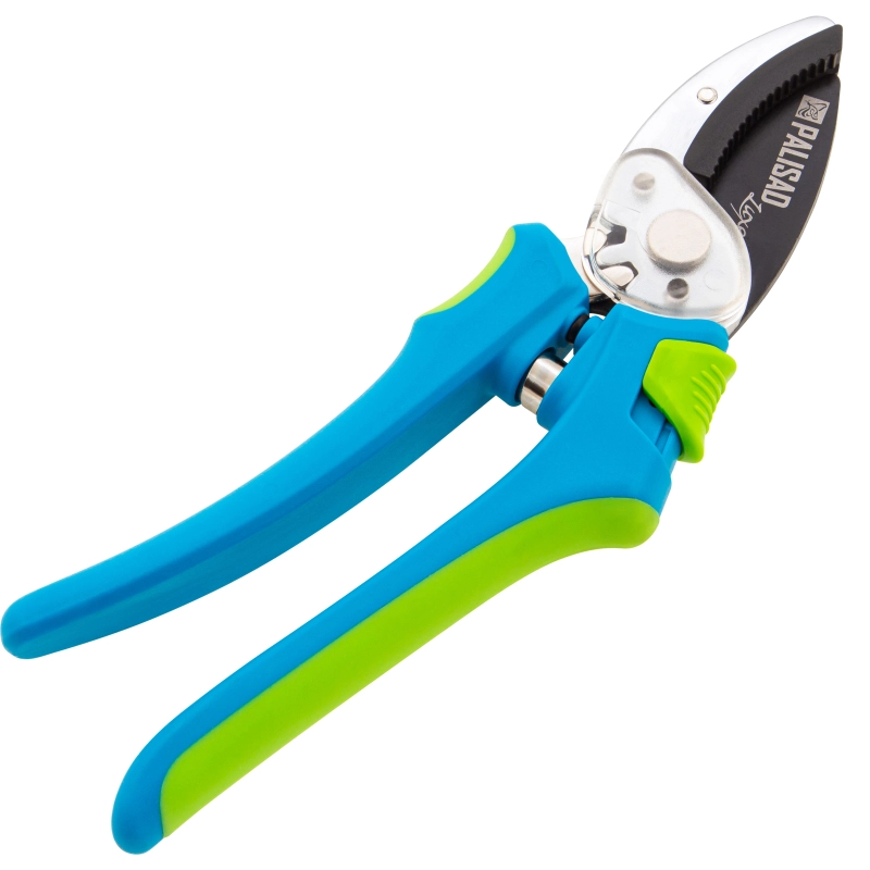 Секатор с наковальней, 205 мм, двухкомпонентные рукоятки, Luxe, Palisad (60484)