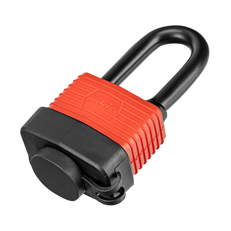 Замок навесной всепогодный, 40 мм, удлиненная дужка Matrix (91822)