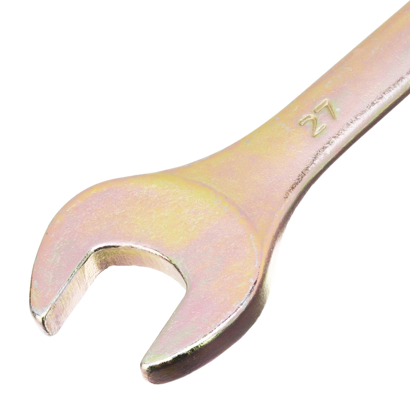 Ключ комбинированный, 27 мм, желтый цинк Сибртех (14987)