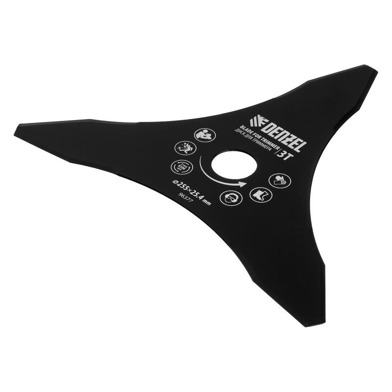 Диск для триммера, 255 х 25,4 3 лезвия Denzel (96377)