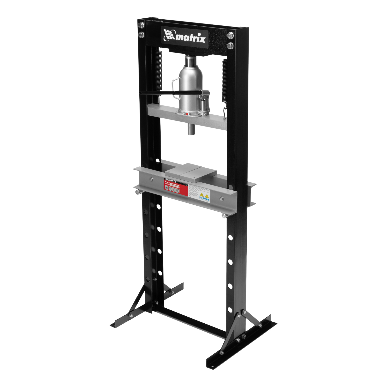 Пресс гидравлический, 20 т, 640 х 540 х 1500 мм. (комплект из 2 частей) Matrix (523205)