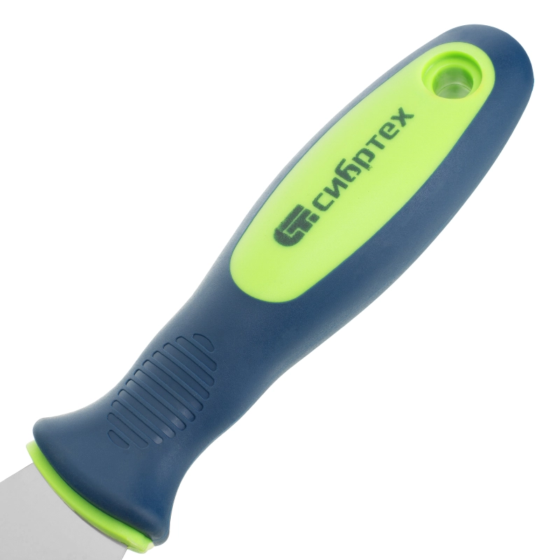 Шпательная лопатка из нержавеющей стали, 60 мм, двухкомпонентная ручка Сибртех (85523)