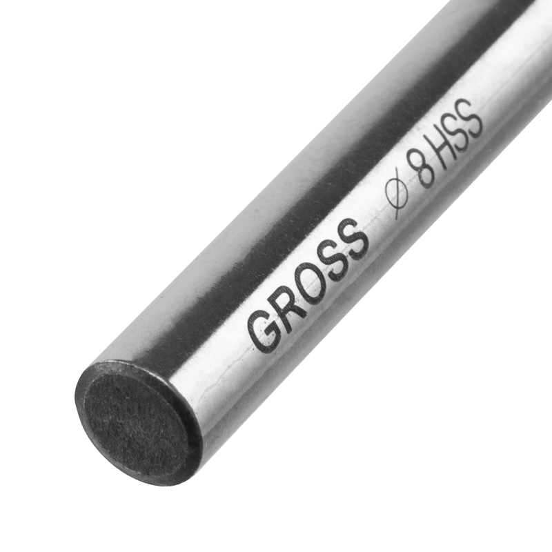 Сверло спиральное по металлу, 8 мм, HSS, 338 W Gross (71618)