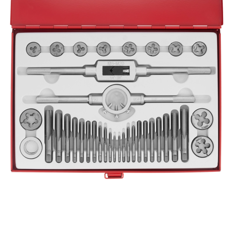 Набор метчиков и плашек М3-М16, 36 предметов Matrix (77339)