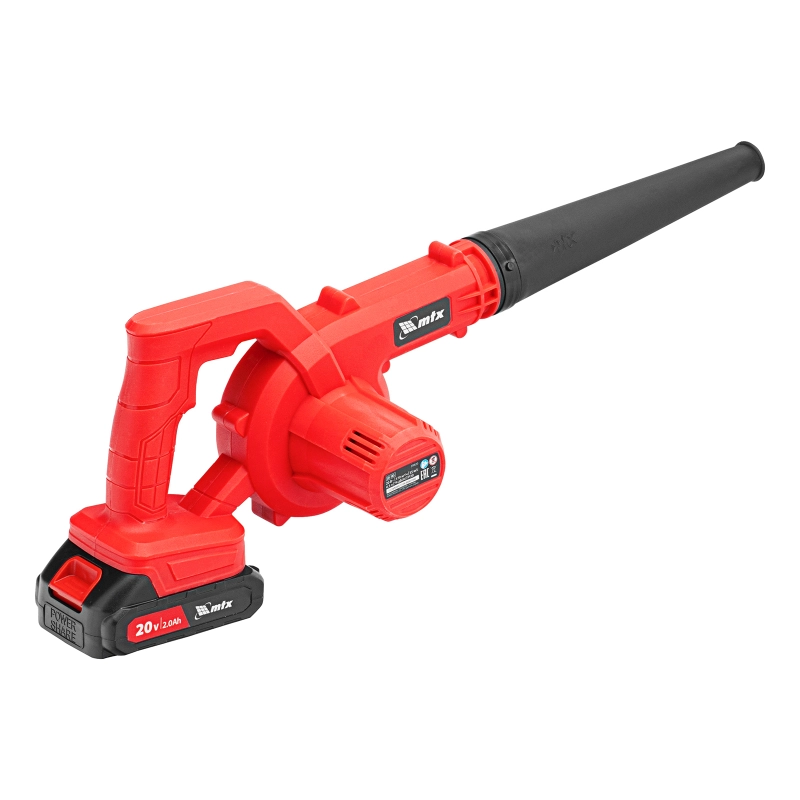 Воздуходувка-пылесос акк. портативная, LB-185, 75 м/с, 185 м³/ч, Li-Ion, 20 В MTX (59620)