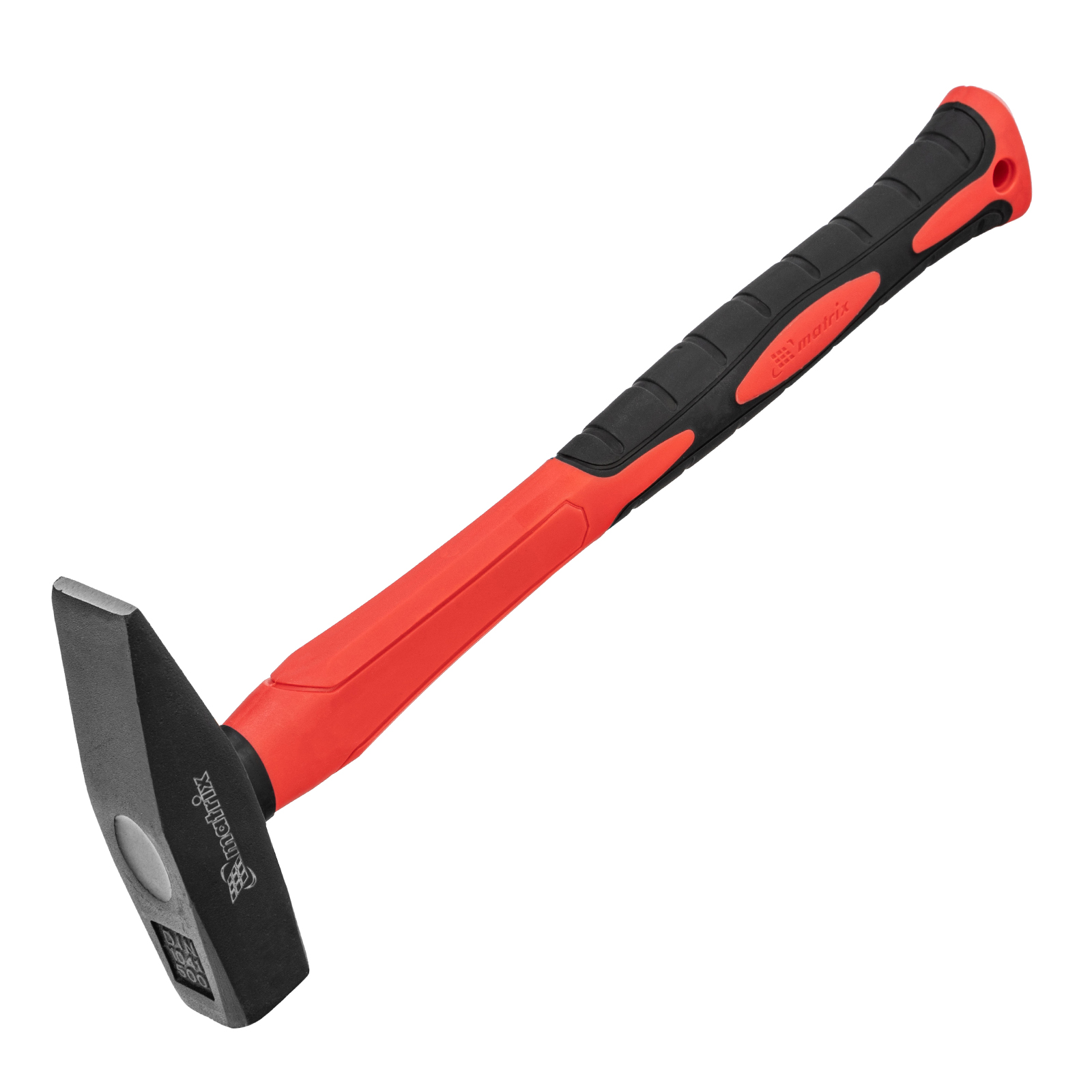 Молоток слесарный optimal, 500 г, фибергласовая обрезиненная рукоятка, квадратный боек Matrix (10369)