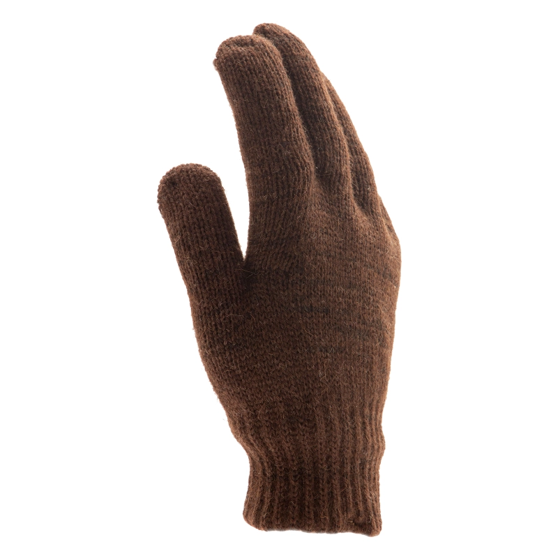 Перчатки трикотажные, двойные, верблюжья и овечья шерсть, ПВХ покрытие, Сибртех (68635)