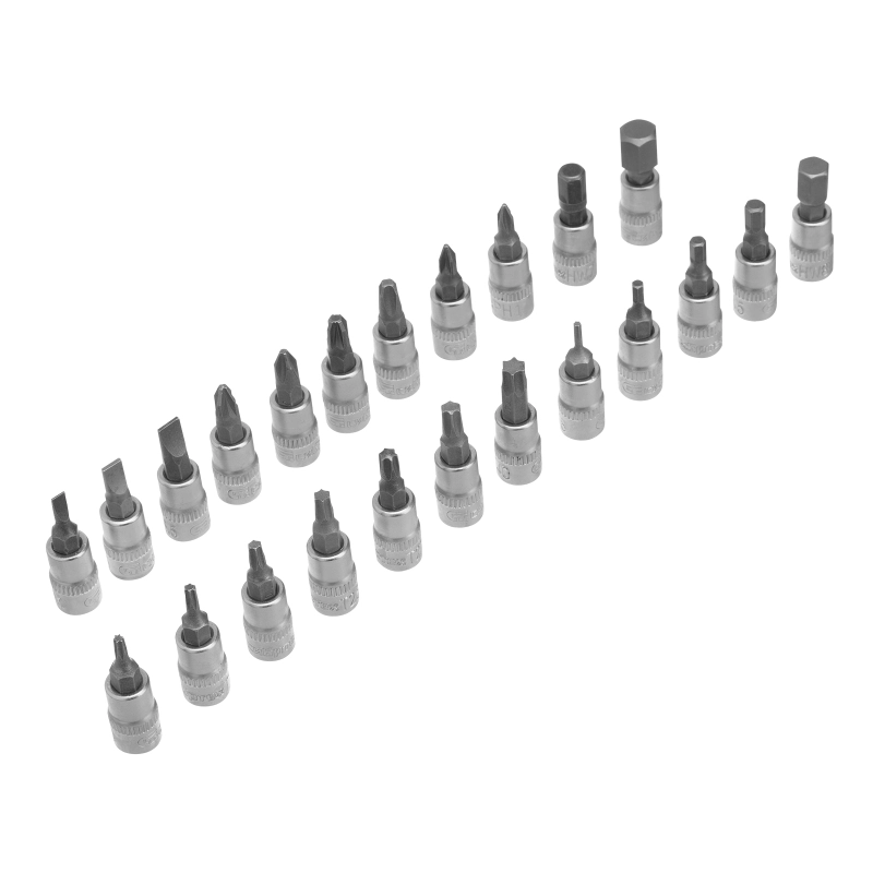 Набор инструментов, 1/4", пластиковый кейс 56 предметов Сибртех (13399)
