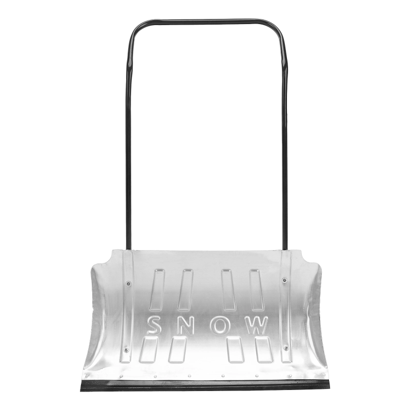 Движок для уборки снега алюминиевый, 750 х 420 х 1120 мм, усиленный, стальная рукоятка, Сибртех (61583)