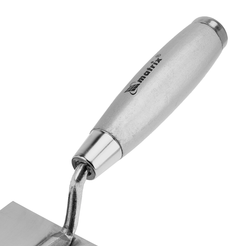 Кельма из нержавеющей стали, 120 х 79 мм, деревянная ручка Matrix (86316)