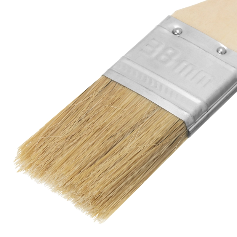 Кисть плоская "Стандарт" 1.5" (38 мм) натуральная щетина, деревянная ручка MTX (82525)