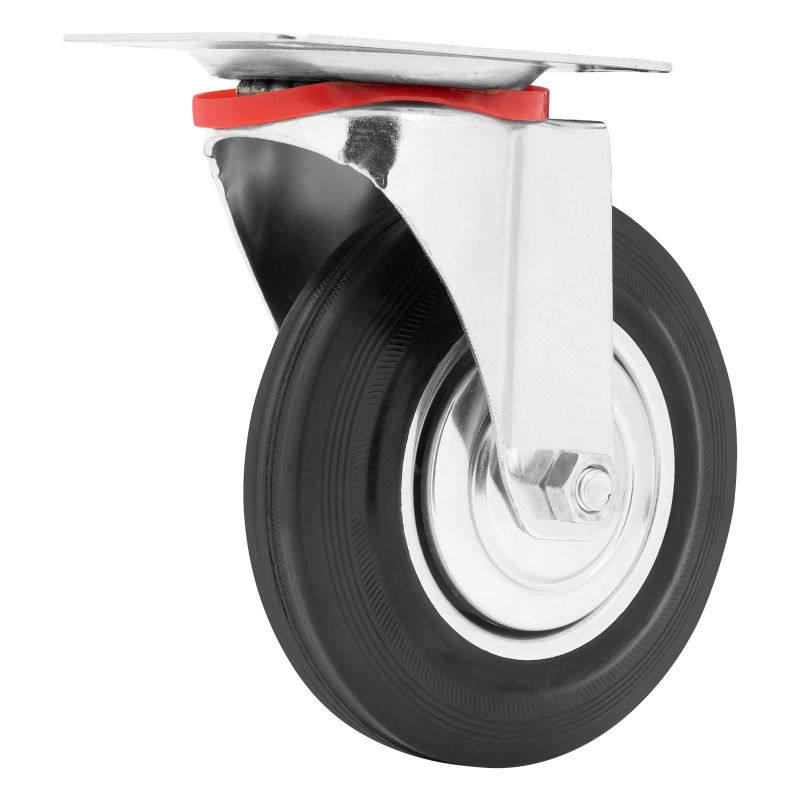 Колесо поворотное D 160 мм, крепление  платформенное Сибртех (68717)